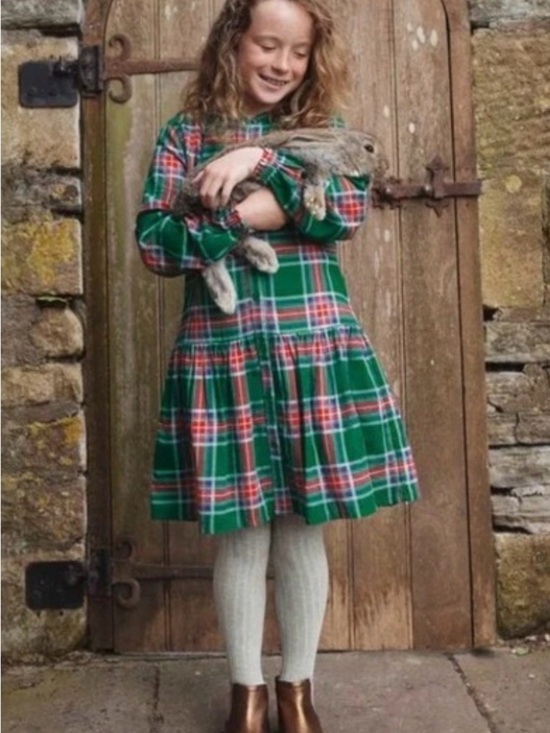 Mini Boden Other - Boden Girls' 5-6 Green and Red Plaid Dress